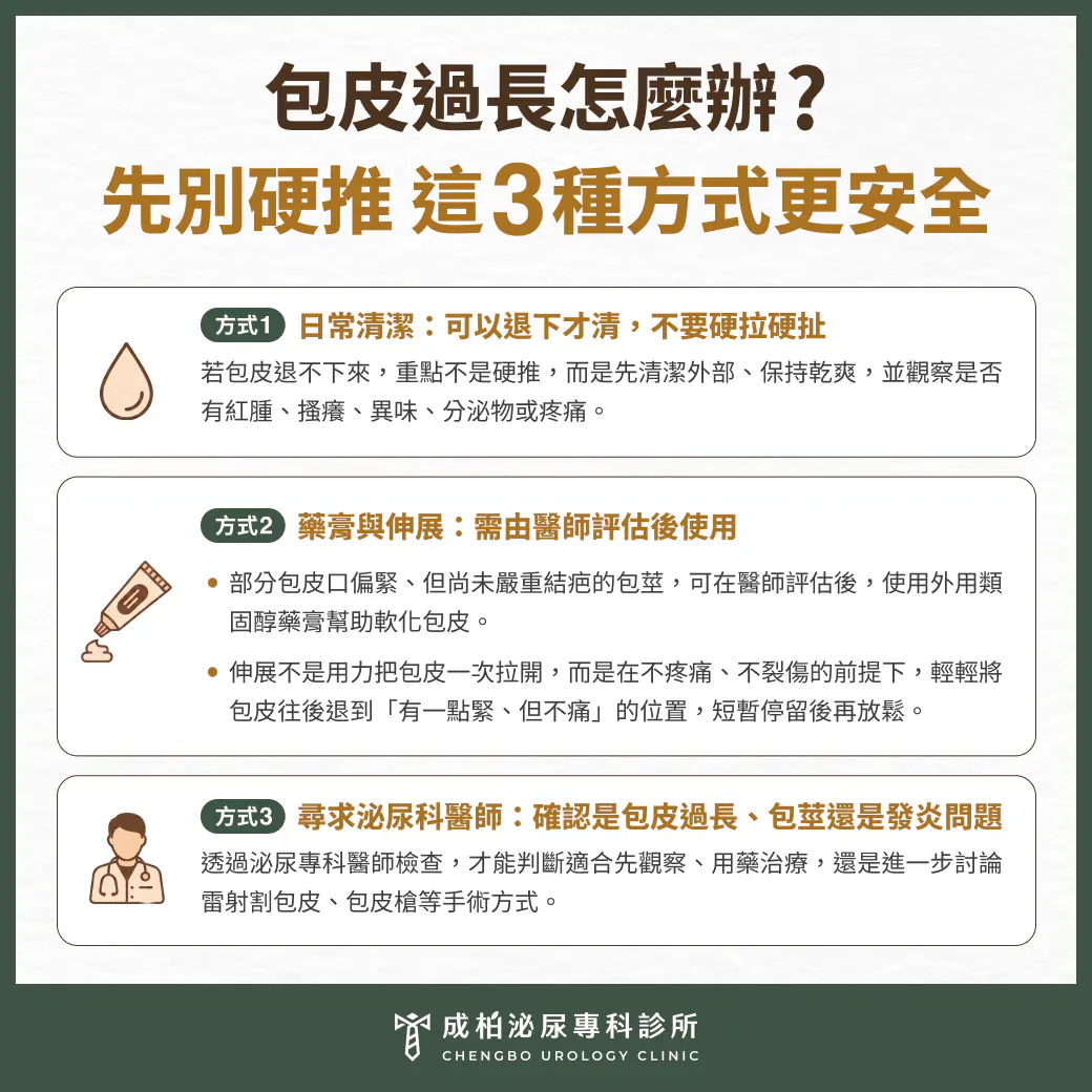 包皮過長怎麼辦？初步解決包皮過長的3個方式